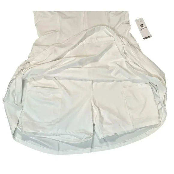 Apana Golf/Tennis Dress NWT White Scort With Pockets Zip Down at Chest Size XL - Picture 9 of 16